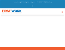 Tablet Screenshot of firstwork.org